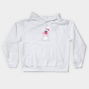 Christmas Koala Eating A Candy Cane Kids Hoodie